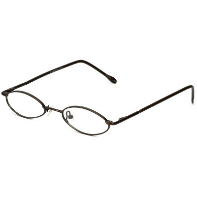 Flex Plus by Vivid FP-10 Designer Blue Light FIlter Reading Glasses in Shiny Brown 45mm +2.50 | Ladies | Oval Shape | Small Fit