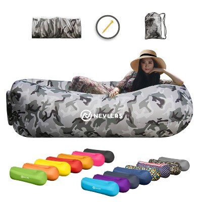 Nevlers Tear-resistant Inflatable Loungers - Gray Camo : Target