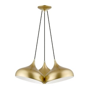 Livex Lighting Amador 3 - Light Pendant in  Soft Gold/Polished Brass - 1 of 1