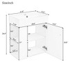 Lyngins 21.6" Storage Bathroom Vanity, Freestanding Vanity with Ceramic Sink & Overflow, Bathroom Storage Cabinet, Small-to-Medium Bathrooms - 4 of 4