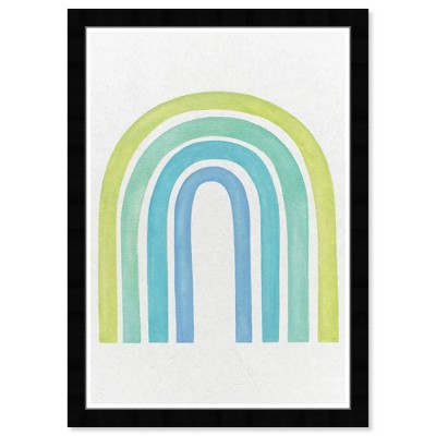 15" x 21" Rainbow Beauty 1 Nature and Landscape Framed Art Print - Wynwood Studio
