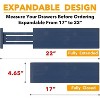 Set of 6 Bamboo Drawer Dividers , 4.65” High, Expandable Organizers for Clothing,Adjustable (17-22" Sizes) - SpaceAid® - 3 of 4