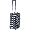 Rockland Rolling Duffel Bag PINKCHEVRON 22" - 2 of 4