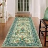 TackView Washable Kitchen Runner Rug, Floral 2x6 Rug for Hallway Non Slip Stain Resistant, Ultra-Thin Boho Soft Hallway Rug - 2 of 4