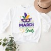 Simply Sage Market Women's Graphic Sweatshirt Mardi Gras Mask Sparkle - 3 of 3