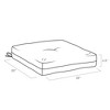 ARDEN Plush Modern Tufted Polyfill Seat Cushion 2-Pack, 20 x 20, Arden x Alexandra Kay Collection, Water repellent, Fade Resistant - 3 of 4