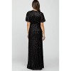PinkBlush Black Sequin Short Sleeve Maternity Maxi Dress - 4 of 4