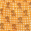 Garfield Women's Boxer Sleep Shorts Plaid Print Pajama Lounge Bottoms Orange - 3 of 4