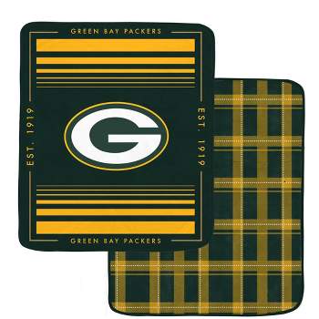 NFL Green Bay Packers Basic Block Double-Sided Flannel Fleece Blanket