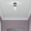 Livex Lighting Hillcrest 1 - Light Flush Mount in  Brushed Nickel - 2 of 4