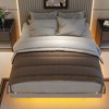NicBex Wood Platform Bed Frame,Floating Bed with LED Lights Underneath - 2 of 4