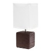 Petite Faux Stone Table Lamp with Fabric Shade - Simple Designs - 4 of 4