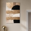 Art Remedy Sunny Cloudy Gold Brown Earthy Abstract Wall Art Unframed - 2 of 4