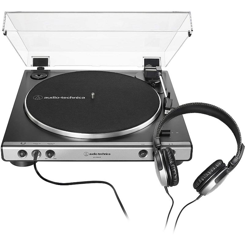 Audio-Technica AT-LP60XHP Fully Automatic Belt-Drive Turntable, Gunmetal/Black, 2 of 7