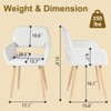 Homy Casa Set of 2 Dining Chairs – Modern Design with Natural Wood Legs - 3 of 4