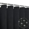 LunaLulinlk Waffle Shower Curtains with 12 Hooks - 2 of 4
