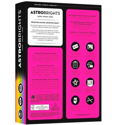 Astrobrights Colored Paper, 8-1/2 x 11 Inches, Assorted Happy Colors, Pack of 500