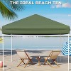 GustoWave Portable 10x10 Ft Pop Up Canopy Tent for Camping, Parties, Outdoor - 4 of 4