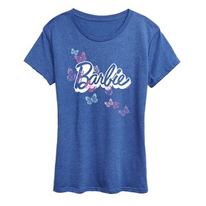 Women's - Barbie - Butterflies Flutter Short Sleeve Graphic T-Shirt - 1 of 4