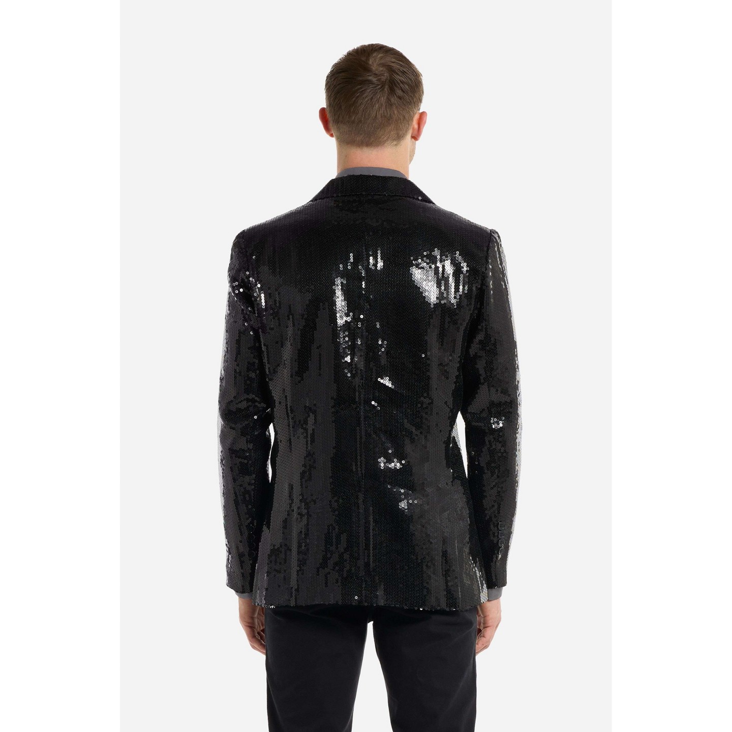 Мужские пиджаки Suitmeister Shiny Party Blazer - Sequins Black - Size Medium — фото 2