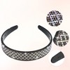 Unique Bargains Women's No Slip Rhinestone Wide-brimmed Headband 4.45"x0.98" Clear Gray 1 Pc - 4 of 4