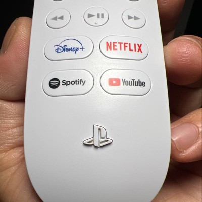 SONY Media Remote For Playstation 5 (Dedicated App Buttons, CFI-ZMR1BX/R,  White)