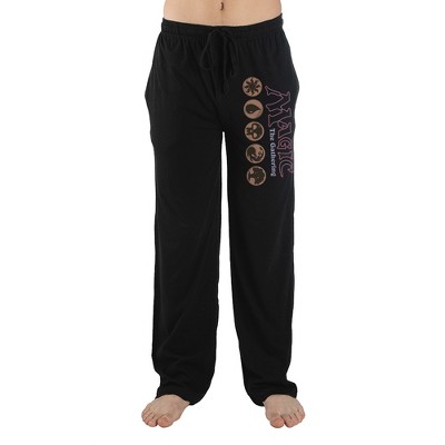 Mens Black Magic the Gathering Game Sleep Pajama Pants