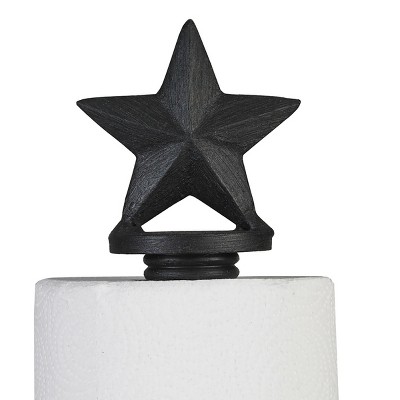 Blackstone Star Black Iron Paper Towel Holder