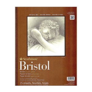 Strathmore 400 Series 11" x 14" Bristol Sketch Pad 15 Sheets/Pad (51111) - 1 of 1