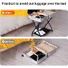 Heybly Luggage Rack,Pack of 2,Steel Folding Suitcase Stand with Storage Shelf for Guest Room Bedroom Hotel - 2 of 3
