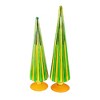 Cody Foster 14.5 Inch Green/Gold Pleated Trees Christmas St Patrick’S Set/2 Village Decor Tree Sculptures - 2 of 3