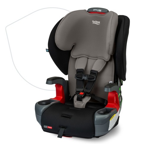 Britax Grow With You Clicktight Harness 2 booster Car Seat 2 in 1 High Back Booster Gray Contour Target