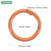 Unique Bargains Metal Spring O Rings Zinc Alloy Durable Multipurpose Lightweight Buckle - 3 of 4