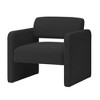 single sofa chair, upholstered comfortable chair with armrests, for dining room/bedroom/living room/reception - 3 of 4