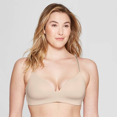 Women's Bliss Lightly Lined Wirefree Bra - Auden™ Soft Beige 36B