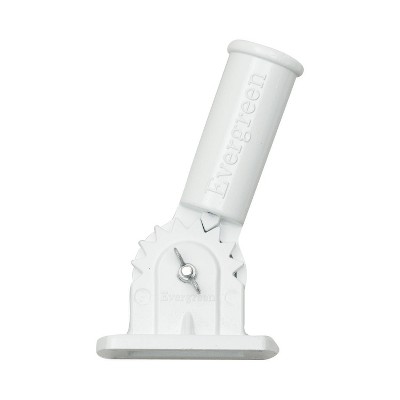 Evergreen White Painted Aluminum Adjustable Flag Pole Bracket Flag Pole Hardware for The Home