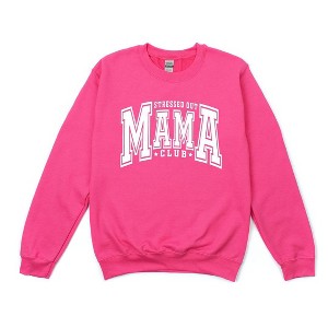 Simply Sage Market Women's Graphic Sweatshirt Stressed Out Mama Club - 1 of 3