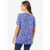 Woman Within Plus Size Perfect Printed Short-Sleeve Crewneck Tee - 3 of 4