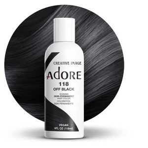 Creative Image Adore Semi-Permanent Hair Color - 118 OFF BLACK - Haircolor Dye - 1 of 3