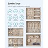 SONGMICS Jewelry Box with Glass Window 5-Layer Jewelry Storage Organizer with 3 Side Drawers - 3 of 4