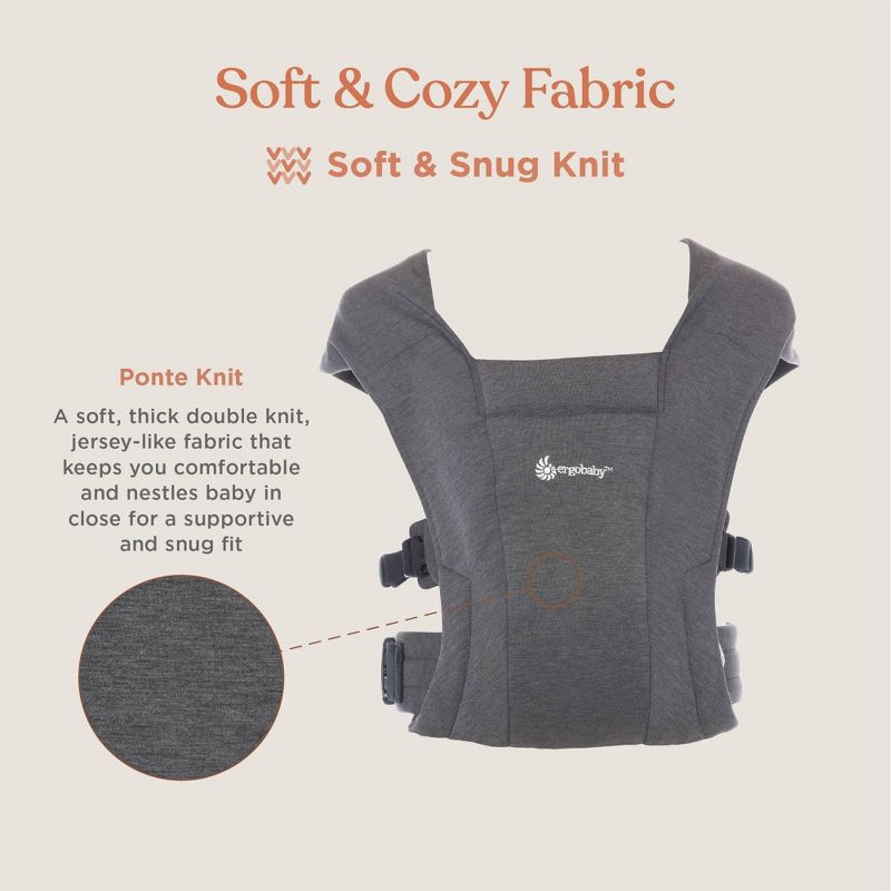 Ergobaby Embrace Cozy Knit Newborn Carrier for Babies, 6 of 18
