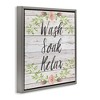 Stupell Industries Floral Wash Soak Relax Black Framed Floater Canvas Wall Art - 3 of 4