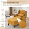 MOONMISS Chenille Single Sofa Bed with Wide Seat,Upholstered Lazy Sleeper Armchair,Reading Couch Set for Living Room,Bedroom - 2 of 4