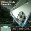 BONGEEK Crystal Clear Designed for iPhone 13 Pro Max Case,[Military Grade Shockproof] [Not Yellowing] Protective Phone Case Slim Thin (Clear) - 4 of 4