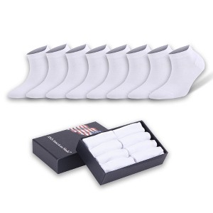 Women's Bamboo Low Cut Ankle Socks – Soft, Thin & Breathable | 8 Pairs with Gift Box - 1 of 4