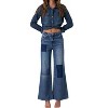 Women's Relaxed Wide Leg Patchwork Jeans - Insane Gene - image 4 of 4