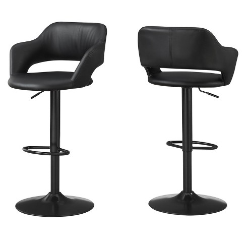 Gas lift bar stool black base new arrivals