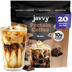 Javvy Protein Coffee - Premium Whey Protein & Instant Iced Coffee - 100% Arabica Coffee - Zero Artificial Flavors & Sweeteners, 20 Servings - 1 of 4