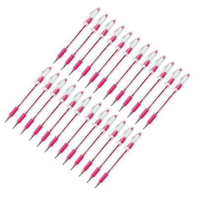 Pentel R.S.V.P. Ballpoint Pen, Fine Point, Pink, Pack of 24