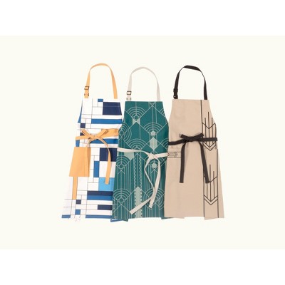 Prairie Arrow Beige Cotton Apron with Adjustable Straps